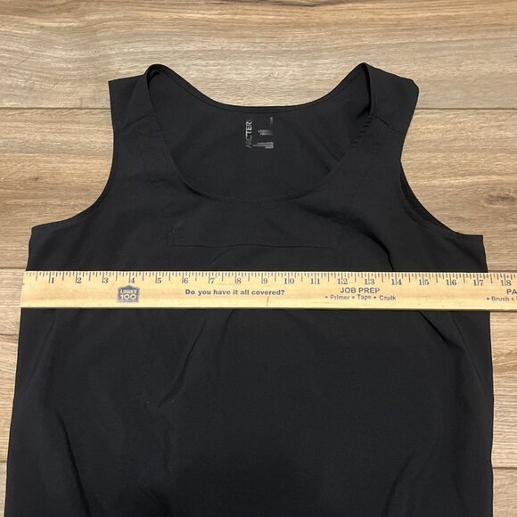 Arc’teryx Contenta Dress SZ Small Black Lightweight Shift Cinch Waist Sleeveless - Picture 6 of 10